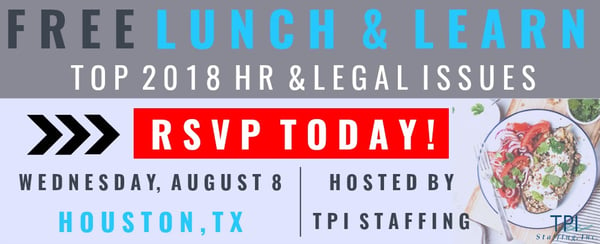 Lunch & Learn 2018 TPI Staffing RSVP